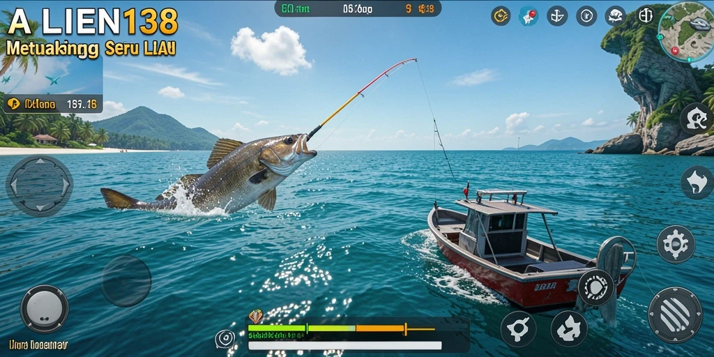 Tangkapan ikan menakjubkan dalam gameplay ALIEN138.