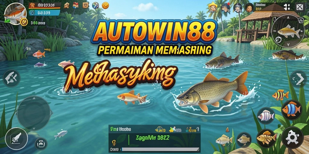Tampilan gameplay AUTOWIN88 yang menarik dan seru saat memancing.