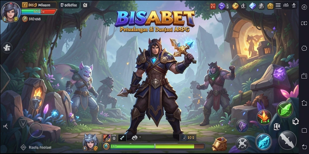 Tampilan gameplay seru dari BISABET yang memukau.