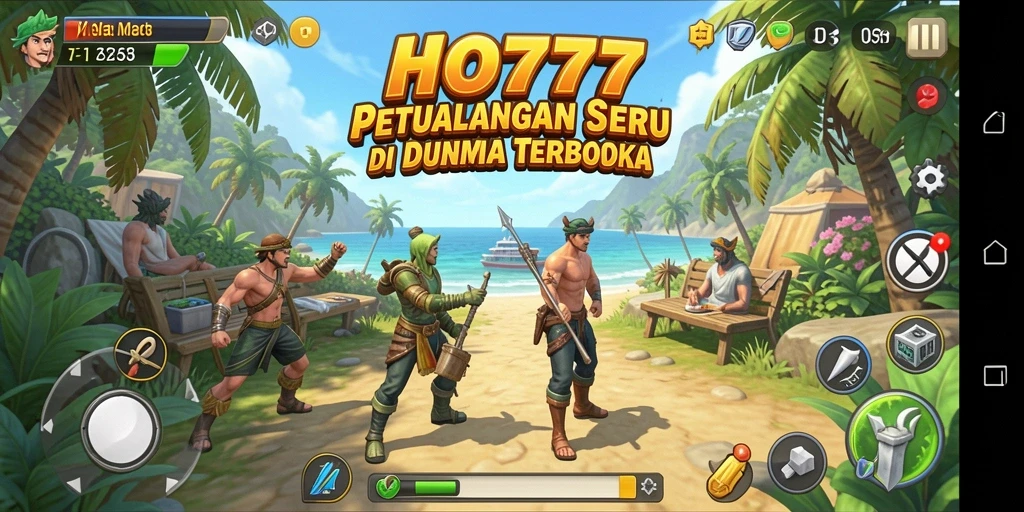 Screenshot gameplay HO777 menampilkan petualangan menakjubkan di dunia terbuka.
