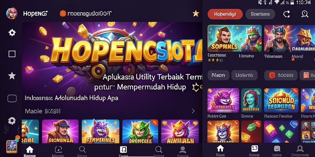 Tampilan antarmuka pengguna HOPENGSLOT yang intuitif dan menarik.