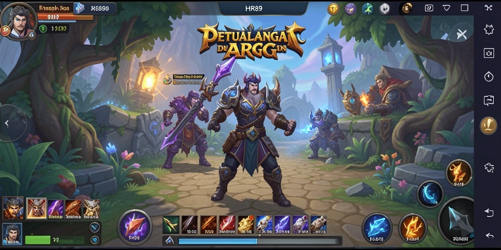Tampilan gameplay seru dari petualangan ARPG di HR89.