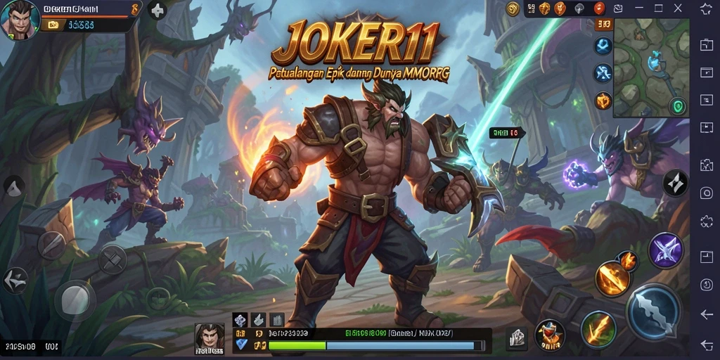 Gameplay menarik JOKER11 di dunia MMORPG yang luas.