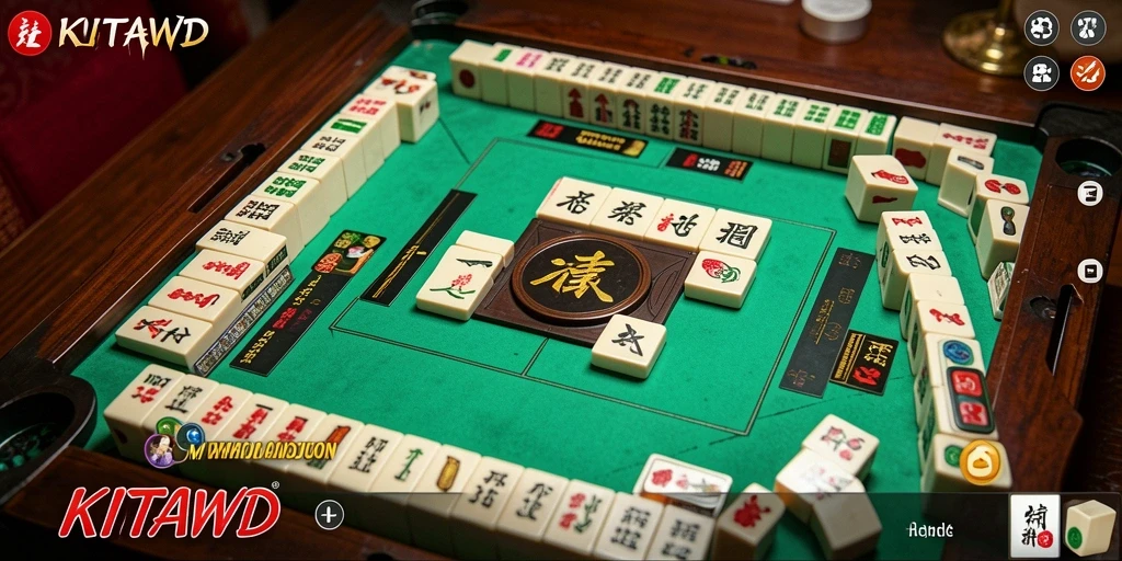 Tampilan gameplay Mahjong KITAWD yang seru dan menantang.
