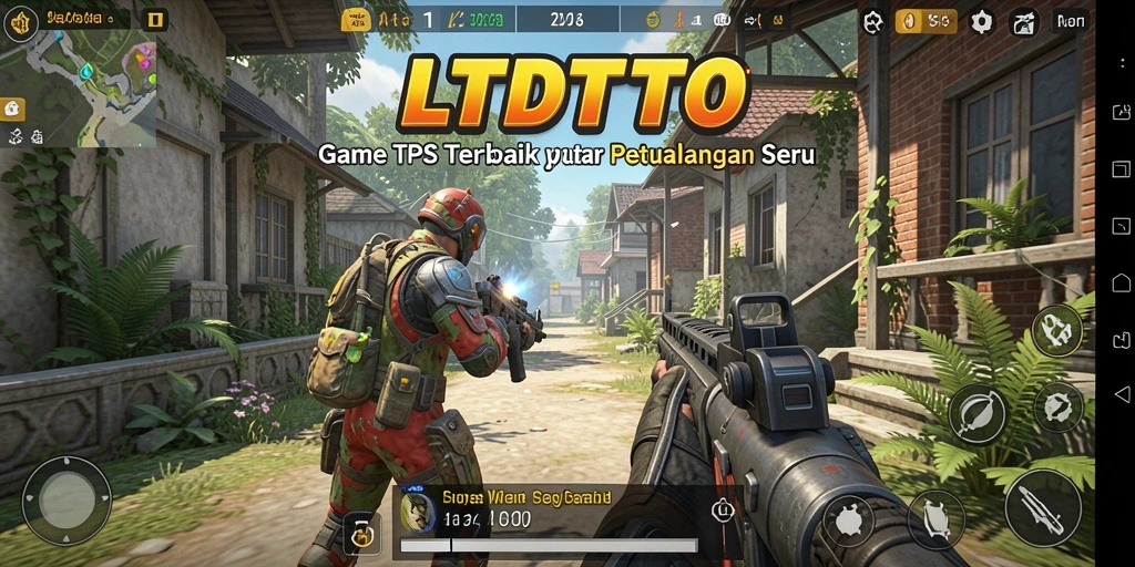 Tangkapan layar utama LTDTOTO menampilkan aksi gameplay TPS yang mendebarkan.
