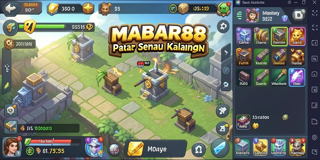 Tampilan gameplay MABAR88 yang seru dan adiktif.