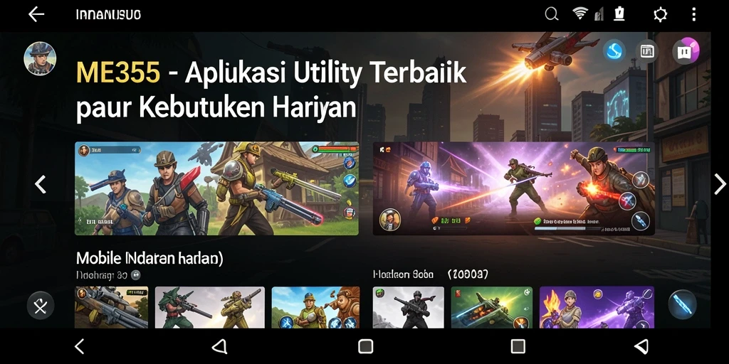 Tampilan antarmuka ME355 yang intuitif dan informatif.