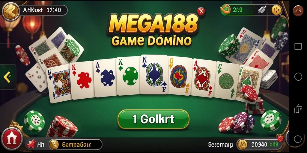 Screenshot gameplay Domino yang menarik dan interaktif.