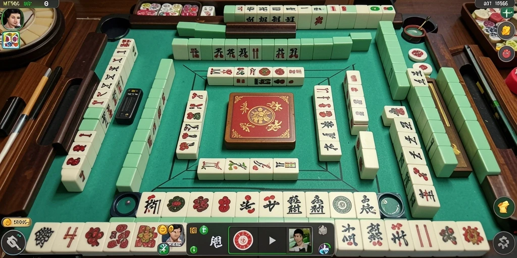 Tangkapan layar gameplay Mahjong MT966 yang menampilkan antarmuka menarik.