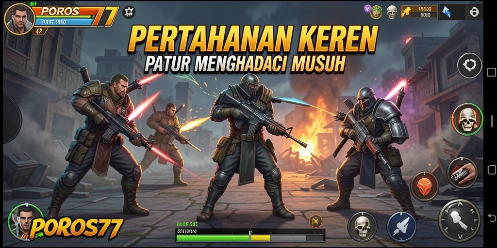 Gameplay menakjubkan dari POROS77 Tower Defense.