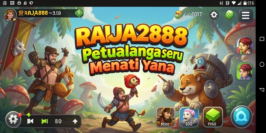 Tangkapan layar menampilkan aksi mendebarkan dalam RAJA288.