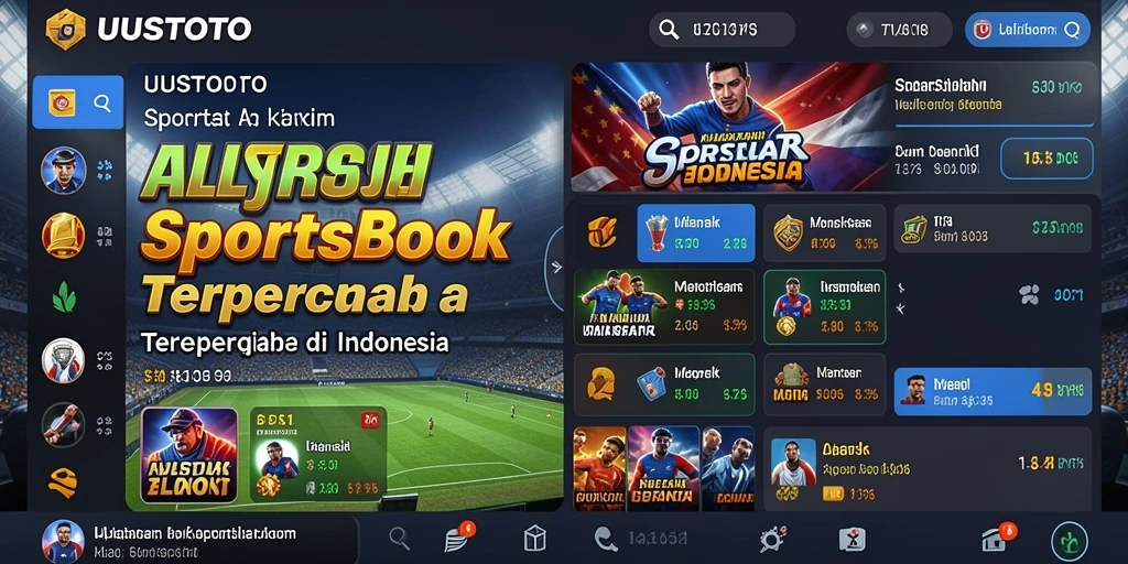 Tampilan menarik dengan fitur taruhan olahraga yang lengkap.